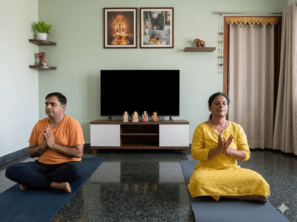Mudras yoga class at Siva Yoga Studios Chennai