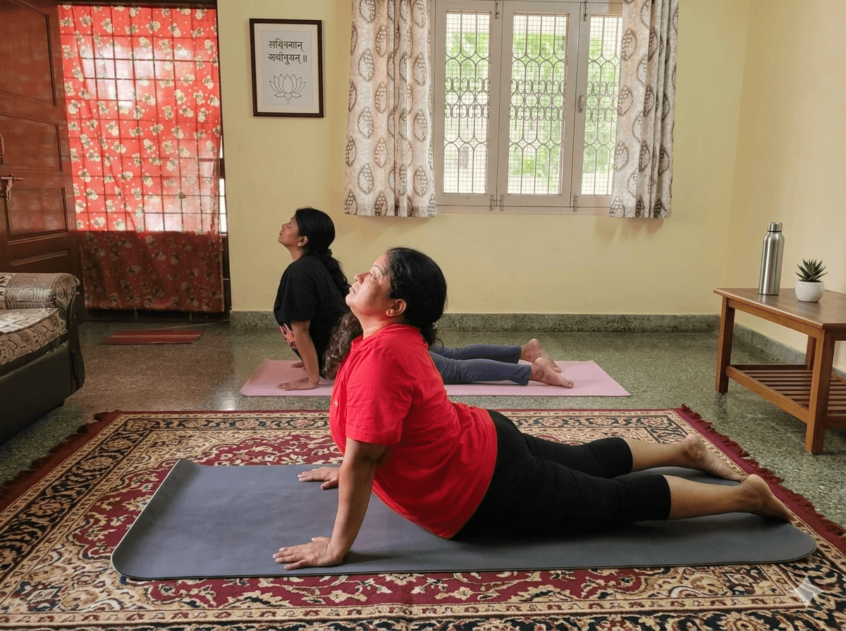 Asanas yoga class at Siva Yoga Studios Chennai